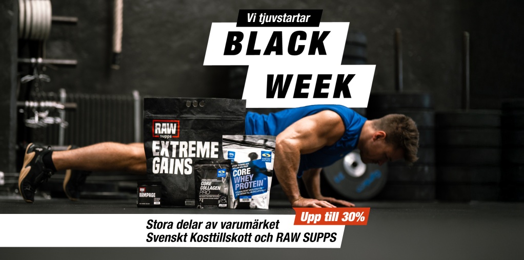 Upp till 30% p varumrket Svenskt Kosttillskott och RAW Supps